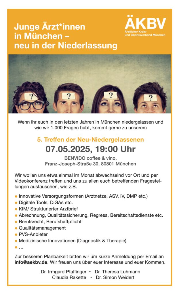 Junge Ärzt*innen in München – neu in der Niederlassung